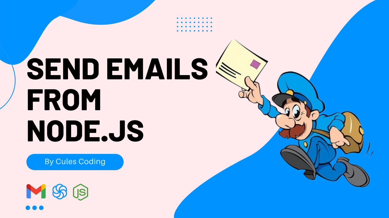 How to send emails from Node.js with SendInBlue in Cules Coding by @thatanjan