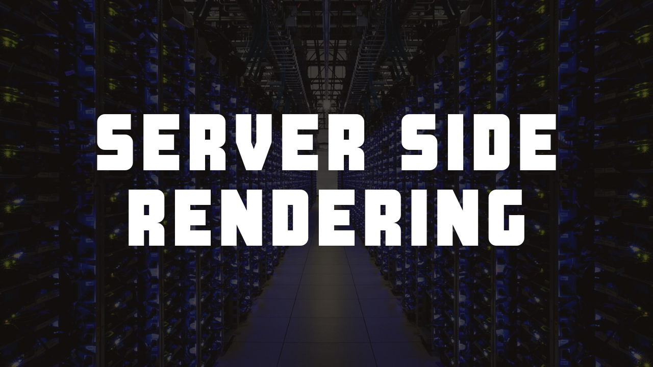 Server-side rendering (SSR) is the traditional rendering system. Here the server serves the static HTML, CSS, JavaScript and other static assets. The content of the webpage is rendered by HTML itself.